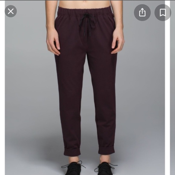Lululemon Jet Pant Black Cherry
